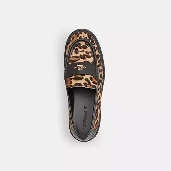 Coach Leopard Print Loafers - Picture 3 of 4